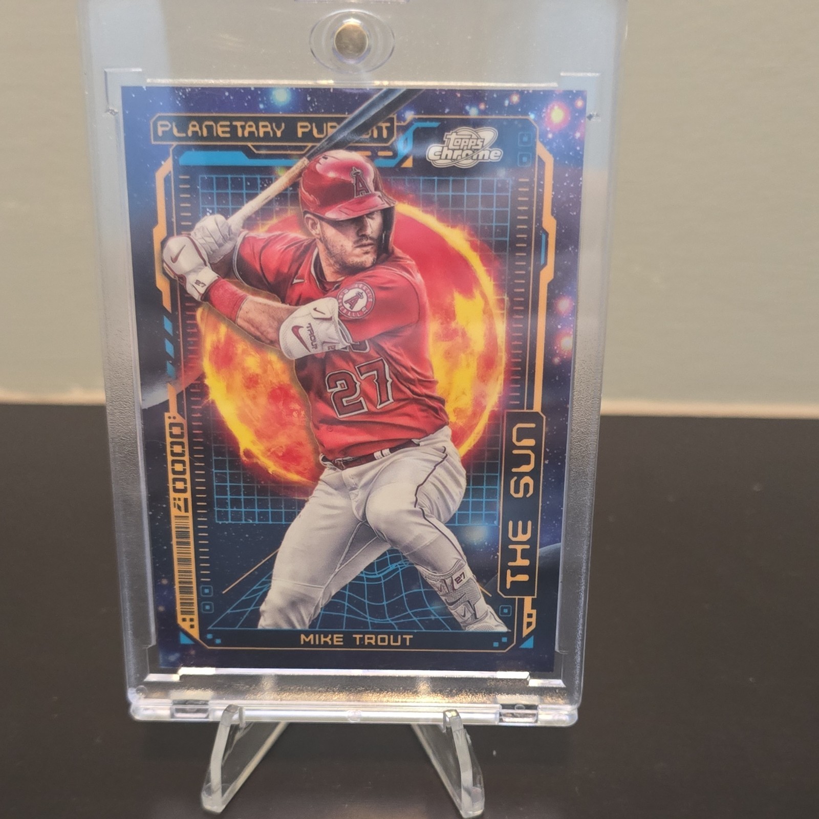 2023 Topps Cosmic Chrome Planetary Pursuit The Sun Mike Trout #PPS-2 Angels