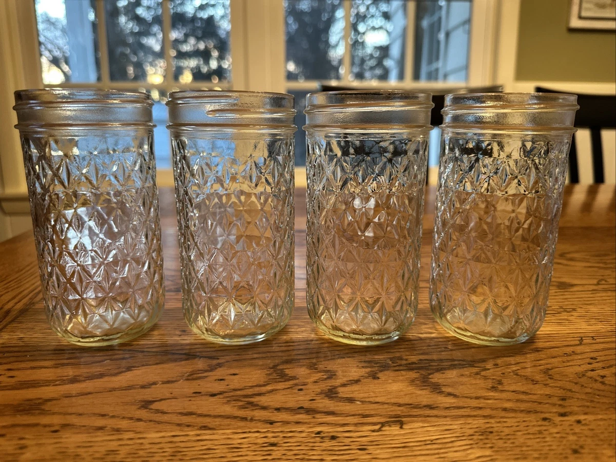 Ball JELLY GLASSES ボールジャー ガラスキャニスター12個 Amazon.com: Ball Jar Quilted Crystal Jelly (Case of 12), 8 oz