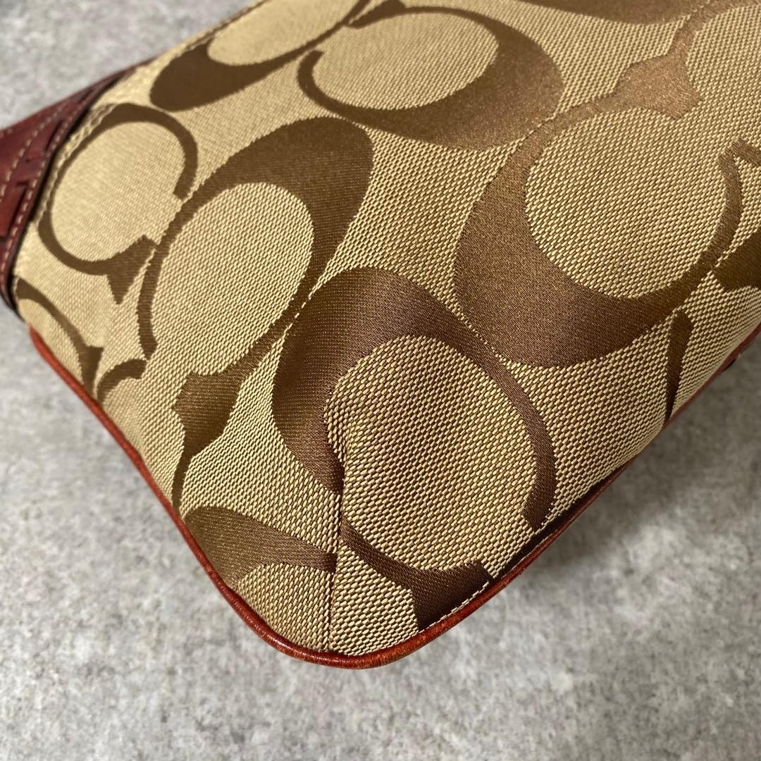 Coach Python Embossed One Shoulder Bag Jackie Red… - image 9