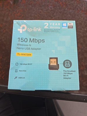TP-Link TL-WN725N (US) Ver 3.8 150Mbps Wireless N USB Adapter - Brand New