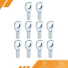 10pcs - Cable Ball Stopper Gym Machine Accessories 6mm Cable Fitness Silver