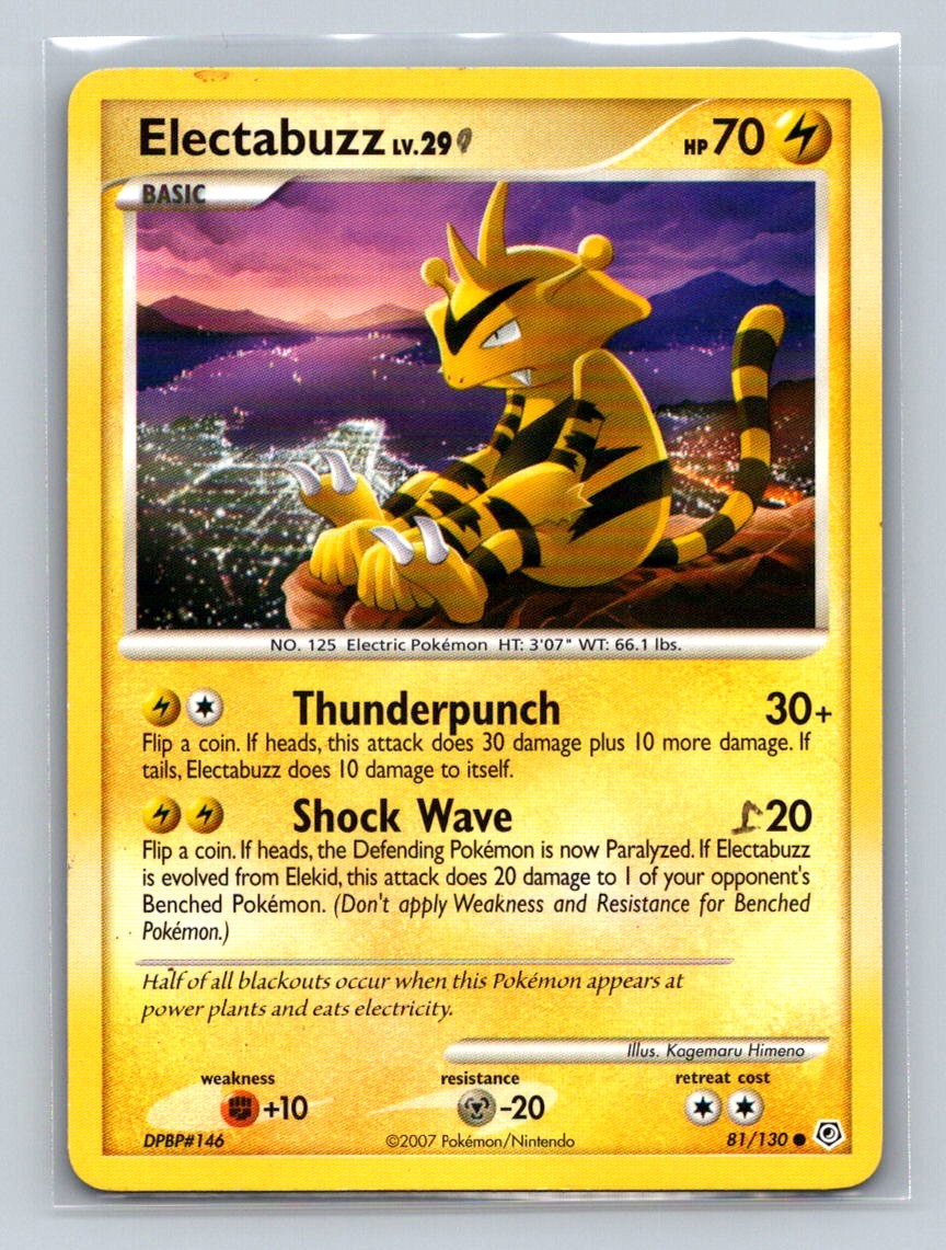 Electabuzz 81/130 Diamond and Pearl Common NM