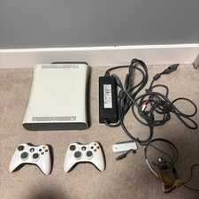 Microsoft Xbox 360 White Console Bundle w/ 2 ...