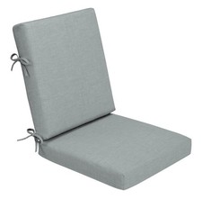 Arden Outdoor Dining Chair Cushion, Foam, 20 40, Stone Grey TPU Backed Fabric,