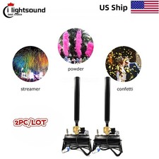 US 2pc stage mini confetti luancher color smoke streamer confetti cannon 100W