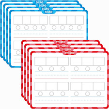 8 Packs Phonemic Awareness Dry Erase Board, Double Sided Dry Erase Board Writabl