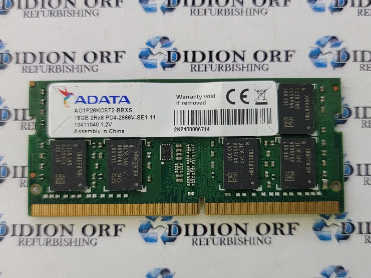 ADATA DDR4 SDRAM 16 GB Capacity per Module Memory (RAM) for sale