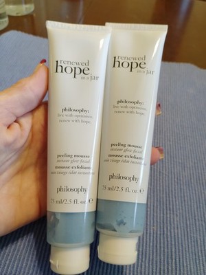 Philosophy Renewed Hope in a Jar Peeling Mousse 2.5oz Pack Of 2 New Sealed