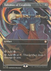 Talisman of Creativity (Borderless) Foil - Commander: Secrets of Strixhaven