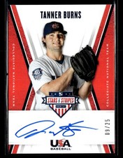 2019 Panini Stars & Stripes #CNT TB Tanner Burns CNT Signatures Blue Ink /25