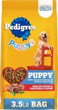 Dry Puppy Food Grilled Steak Vegetable 3.5 lb 3.02 per pound