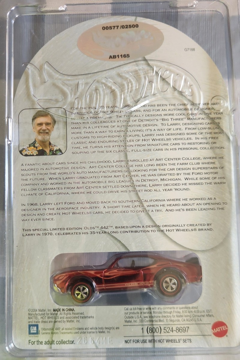 Hot Wheels RLC Larry Wood World Tour 35 Years of Design Olds 442
