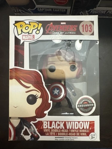 Funko Pop! Vinyl: Marvel - Black Widow (w/ Shield) - GameStop (Exclusive) #103