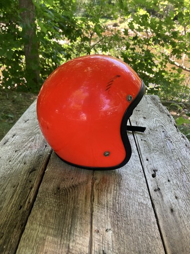 Vintage Motorcycle Helmet April 1975 As Found As Is Wall Hanger