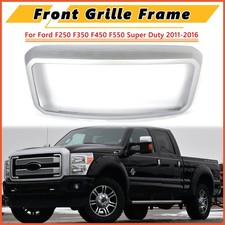 Ux-ingot Silver Grille Shell Surround Frame For 11-16 Ford F250 F350 Super Duty