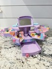 1991 Vintage Polly Pocket Case Jewelry Box Playhouse Bluebird One Doll Purple