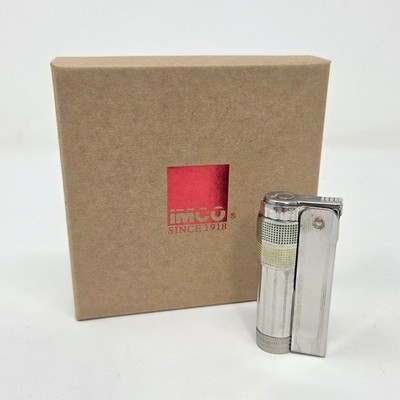 IMCO TRIPLEX SUPER 6700 Lighter, New Made Gasoline Flint Lighter Green/Yellow