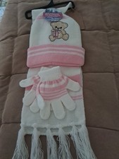Toddler Girl 3-Piece Winter Set: Hat, Scarf  Gloves