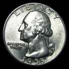 1955 Washington Quarter ---- Unc Coin ---- #PP923