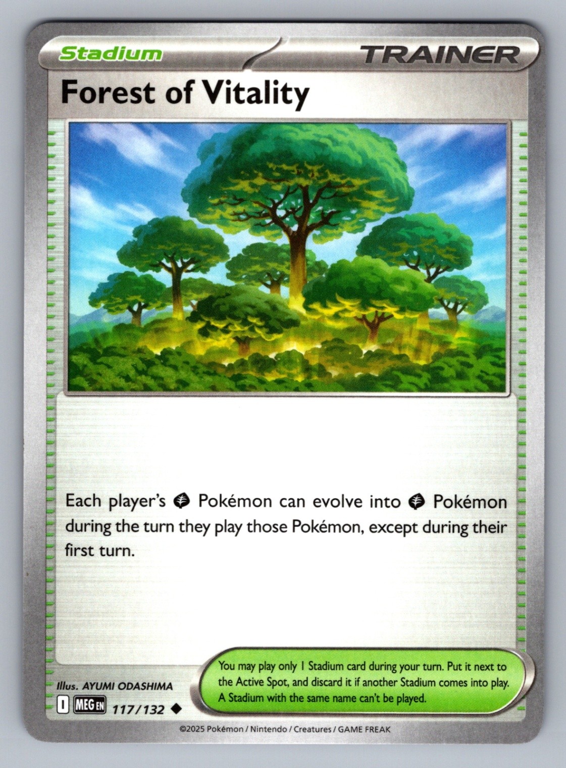 Pokémon TCG Forest of Vitality Uncommon ME01: Mega Evolution 117/132 NM