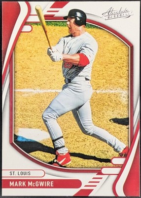 2022 Panini Absolute Retail Parallel #80 Mark McGwire St. Louis Cardinals