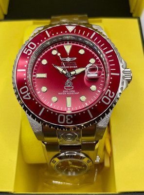 Invicta Dual Time Grand Diver Automatic Men's Watch - 47mm, Steel (45814)