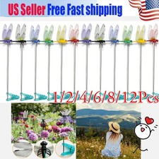 Fake Dragonfly Clips Clip on Dragonfly for Outdoors 3D Dragonfly Garden Deco JQ