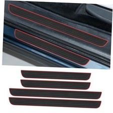 4PCS Car Door Sill Protector, Anti-Scratch Car Door Edge Guard, Black/Red