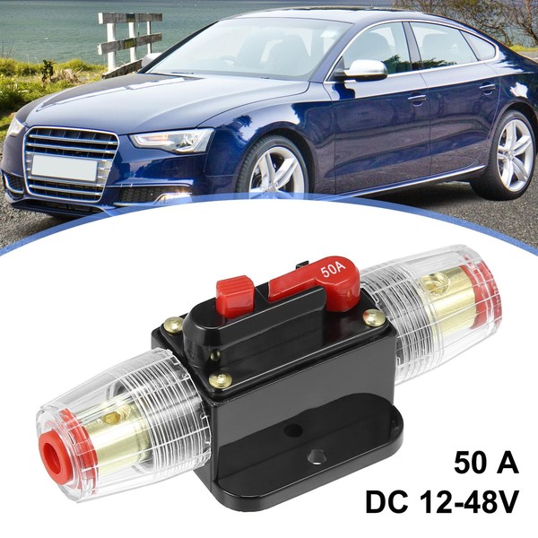 Auto Wechselrichter Leistungsschalter Audio Sicherungshalter 12V 50A-image