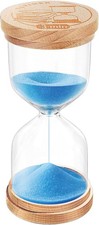 3 Minute Sand Timer for Classroom, 3min Wooden Hourglass Sand Clock, Small Hour