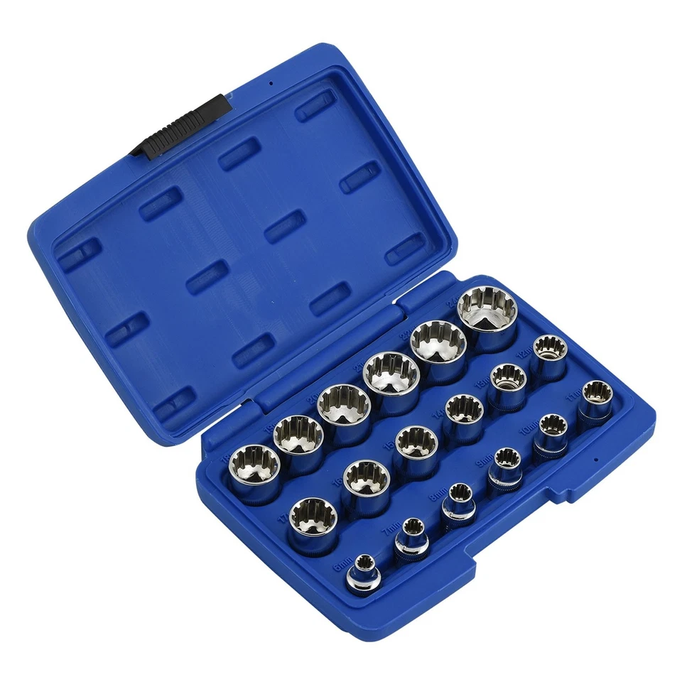 02488A 3/8" Drive Universal 6 Point Metric Socket Set, 18 Piece Universal Mec... - Image 2 of 4