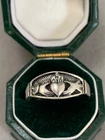 A  Vintage Claddagh Sterling Silver Traditional Ring  Size K/L - 2.68g - No Box