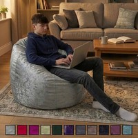 Beanbag CRUSHED VELVET Bean Bag Gaming Chair
