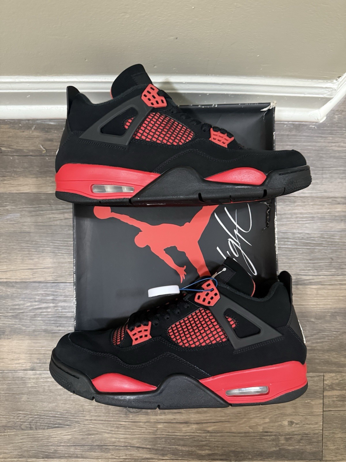 Jordan 4 Red Thunder Men's Sneakers CT8527-016 Size 11.5