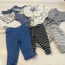 Lot Of 5 Shirts And 3 Pants Newborn Baby Boy Clothes Outfits