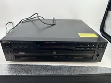 Sony CDP-C515 5-Disc CD Changer Player Black, Optical/RCA, Headphone Jack