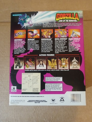 1994 Godzilla King Of Monsters Action Walking Ghidorah - Picture 7 of 11