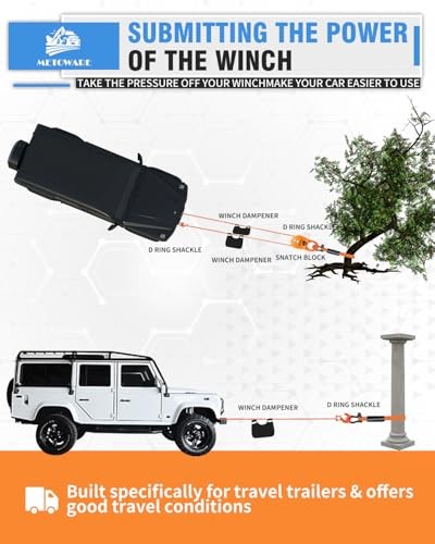  Offroad Recovery Kit - 10 Ton Snatch Block+ 8ft Tree Saver + D Ring Shackles