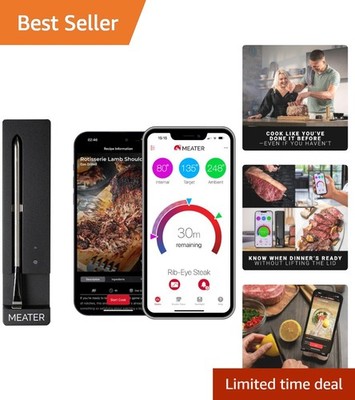 SE: Smart Bluetooth Meat Thermometer | Long-Range Wireless Probe for Oven, Gr...