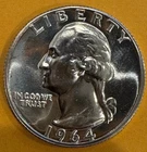 1964 GEM PROOF 90% SILVER WASHINGTON QUARTER