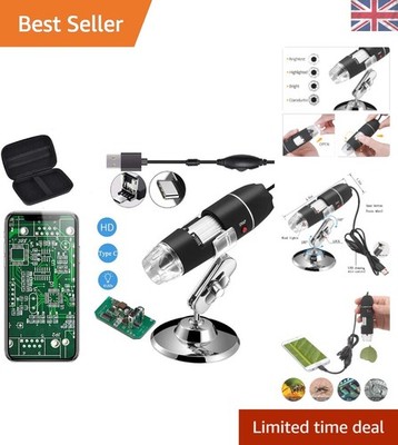 All-in-One USB Digital Mikroskop: 40-1000fache Vergrößerung & Erfassungssoftware