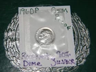 1960 P 90% Silver Roosevelt Dime GEM PROOF-REAL BLAZER!!!!!!!