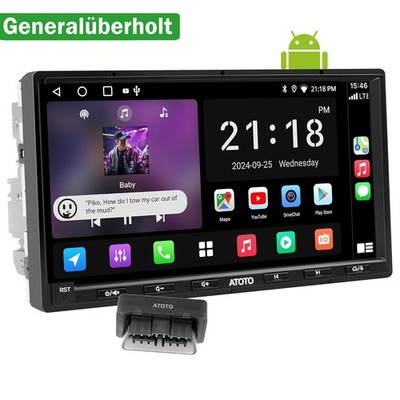 ATOTO A5L OBDII 32GB Android 2 DIN 7'' Autoradio Carplay GPS WIFI Bluetooth RDS