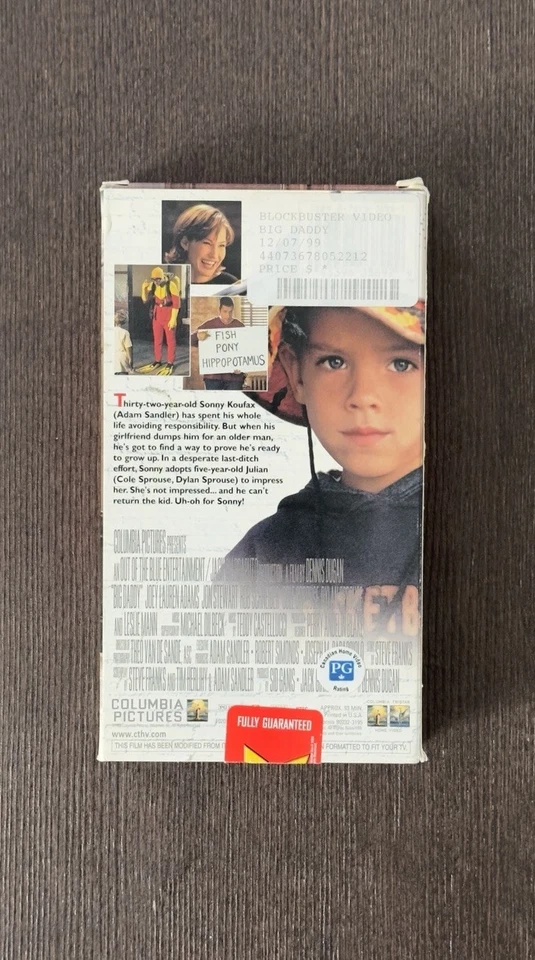Big Daddy VHS (1999) Former BlockBuster Rental - Image 2 of 2
