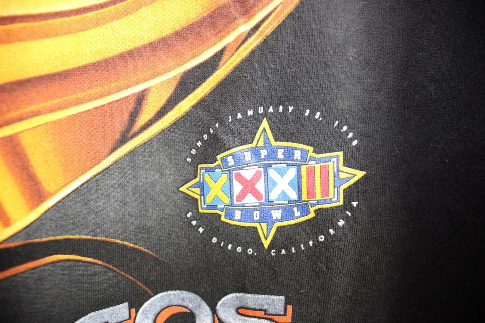 Camiseta Anillo Vintage Años 90 Super Bowl XXXII Denver Broncos Talla XL Foto 3 de 4