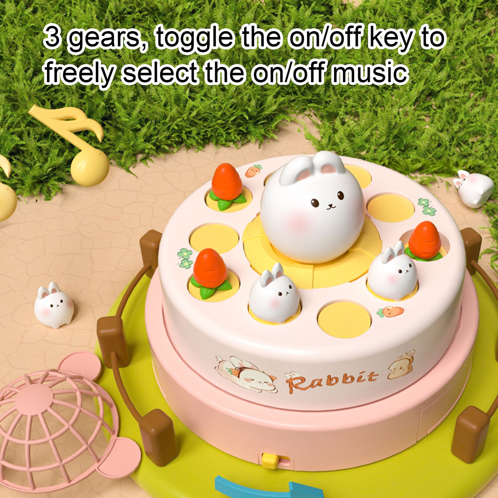 Bunny Bounce And Catch Game Interactive Musical Fun Rotating Popping Family Boar