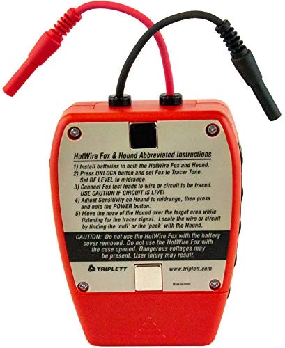3388 Fox & Hound HotWire Live Wire Tone and Probe Wire Tracing Kit with Adjus... - Picture 11 of 12