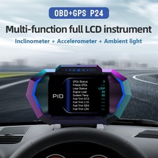 Car Hud Head Up Display Dual System Obd2 Gps Turbo Oil Temp Press Inclinometer Car Hud Head Up Display Dual System Obd2 Gps Turbo Oil Temp Press Inclinometer