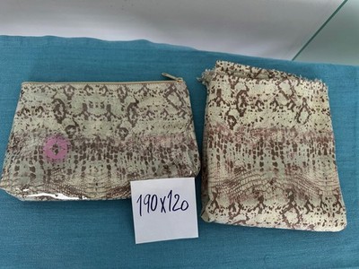 Pareo Strandtuch Mallorca Pareo connection Clutch Snake Grün / Mint Fransen NEU 