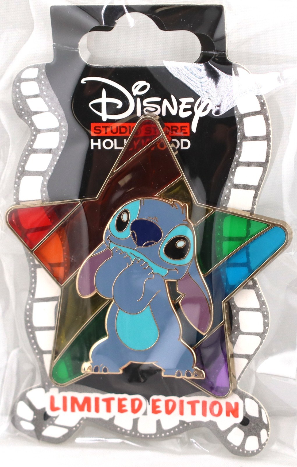 Disney Pin DSSH - Stained Glass Rainbow Star - Stitch LE 400